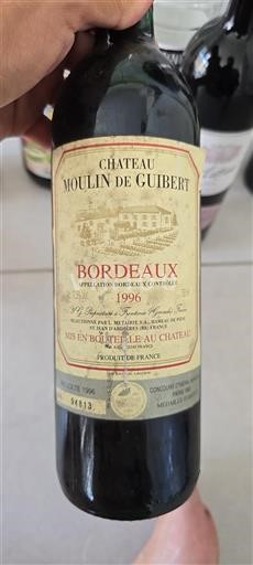 Bordeaux Château Moulin de Guibert 1996
