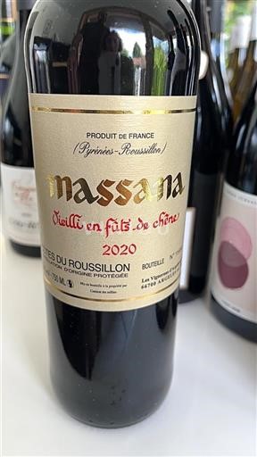 Roussillon Côtes-du-roussillon Les Vignerons Argelès Massana Vieilli en fûts de chêne 2020
