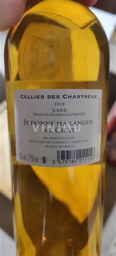 Languedoc-Roussillon Gard Cellier des Chartreux Je donne ma langue au chat 2018