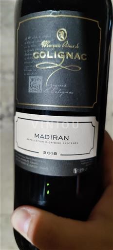 Sudoeste Madiran Marquis de Colignac 2018