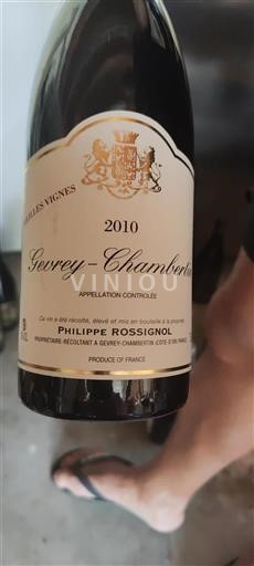 Burgund Gevrey-Chambertin Philippe Rossignol Vieilles Vignes 2010