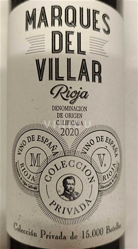 La Rioja Rioja Marques del Villar Coleccion Privada 2020