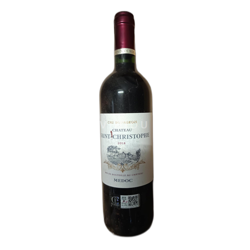 Vin Rouge sec Château Saint Christophe 2014 France Bordeaux Médoc AOC