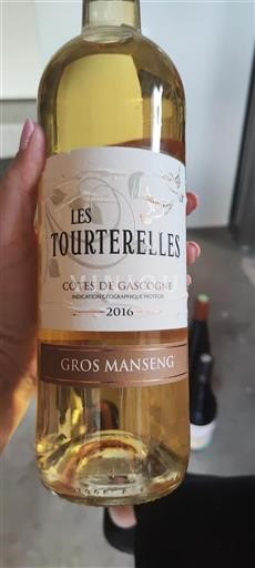 Sud-Ovest Côtes de Gascogne Les Tourterelles Gros Manseng 2016