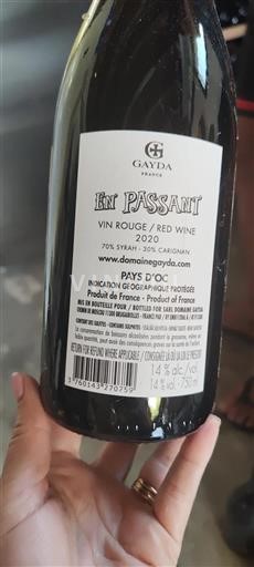 Languedoc-Roussillon Pays d'Oc Gayda En Passant 2020