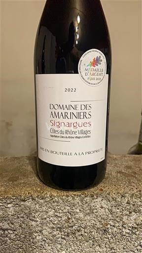 Thung lũng Rhône Côtes-du-rhône-villages Domaine Des Amarinier Signargues 2022