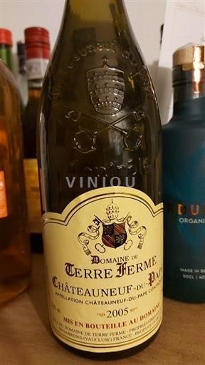 Rona dolina Châteauneuf-du-Pape Domaine Terre Ferme 2005
