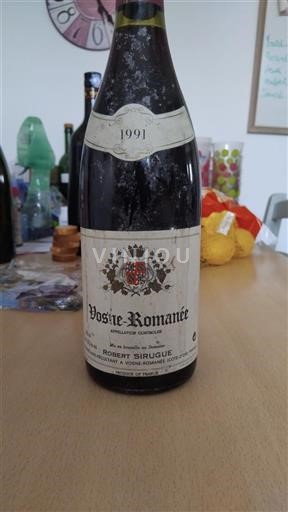 Bourgogne Vosne-romanée Grand Cru Robert Sirugue 1991
