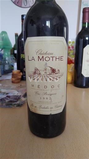 Bordeaux Médoc Cru Bourgeois Château La Mothe 1992