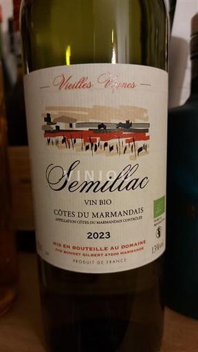Southwest Côtes-du-Marmandais Semillac Vieilles Vignes 2023