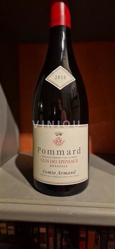 Vin Rouge sec Clos des Epeneaux Comte Armand 2018 France Bourgogne Pommard AOC Premier Cru