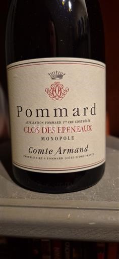 Bourgogne Pommard Premier Cru Comte Armand Clos des Epeneaux 2018