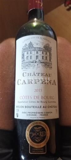 Bordeaux Côtes-de-Bourg Château Carpena 2015