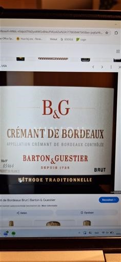 Bordeaux Crémant de Bordeaux Barton & Guestier Nemilésimat