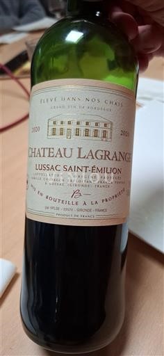 Bordeaux Lussac-saint-émilion Château Lagrange 2020