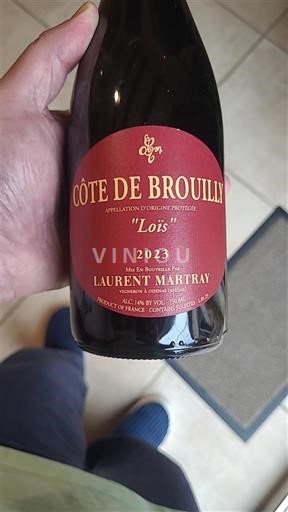 Beaujolais Côte-de-brouilly Laurent Martray Loïs 2023