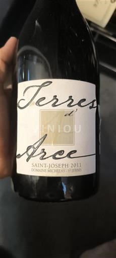 Vin Rouge sec Terres d'Arce Domaine Michelas 2011 France Vallée du Rhône Saint-Joseph AOC