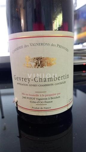 Burgund Gevrey-Chambertin Joël Potot Ohne Jahrgang