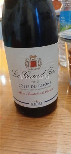 Rhône-dalen Côtes-du-Rhône Ortas Le Grand Jas 2016