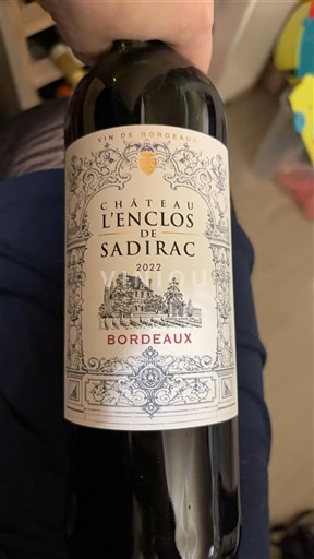 Vins Bordeaux Château L'Enclos De Sadirac - 2022 - Avis, conseil