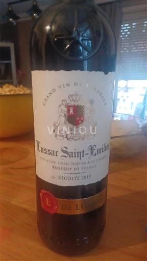 Bordéus Lussac-Saint-Émilion L de Lussac 2019