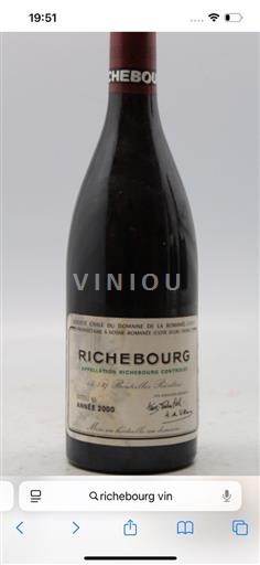 Burgundy Richebourg Grand Cru Domaine La Romanée-Conti 2000