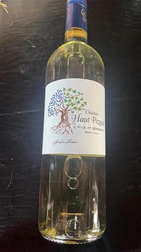 Vin Blanc moelleux Château Haut Pezaud 2024 France Sud-Ouest Côtes-de-bergerac AOC