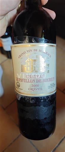 Bordeaux Graves Château Le Pavillon de Boyrein 2000