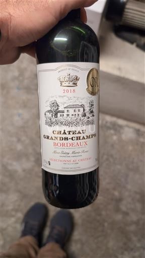 Bordeaux Château Grands-Champs 2018