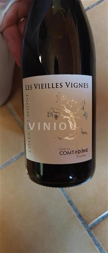 Rhônen laakso Côtes-du-rhône Cave La Comtadine Les Vieilles Vignes Ei vuosikertaa