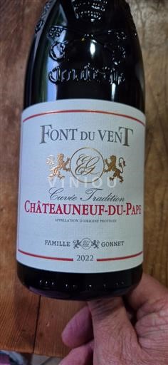 Rhônen laakso Châteauneuf-du-Pape Font du Vent Tradition 2022