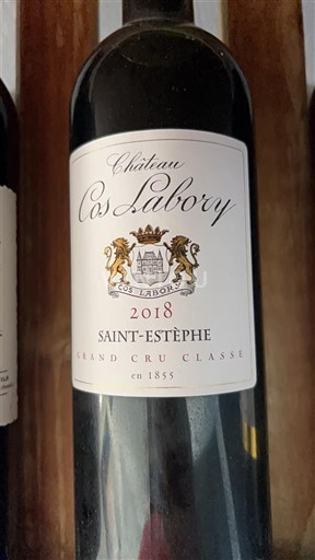 Bordeaux Saint-Estèphe Grand Cru Cos Labory 2018