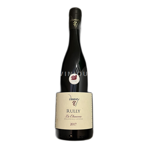 Vin Rouge sec La Chaume Devevey 2017 France Bourgogne Rully AOC