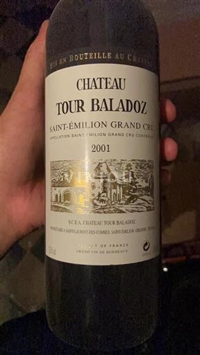 Burdeos Saint-Émilion Grand Cru Château Tour Baladoz 2001