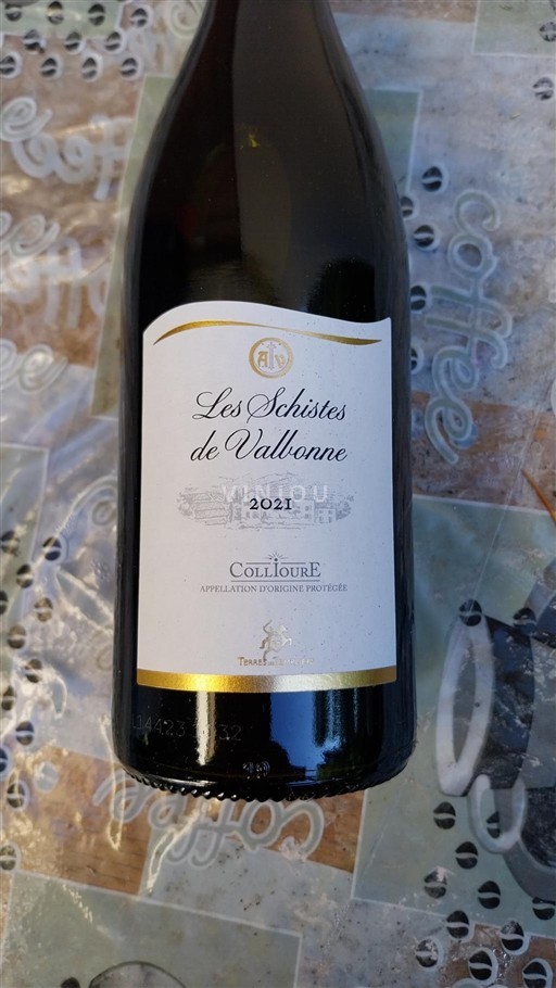 Roussillon Collioure Les Schistes de Valbonne 2021