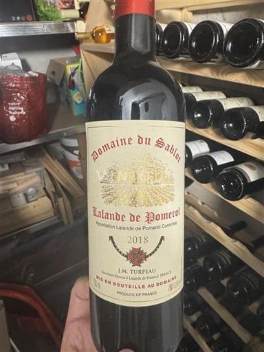 Bordéus Lalande-de-Pomerol Domaine Sablon 2018