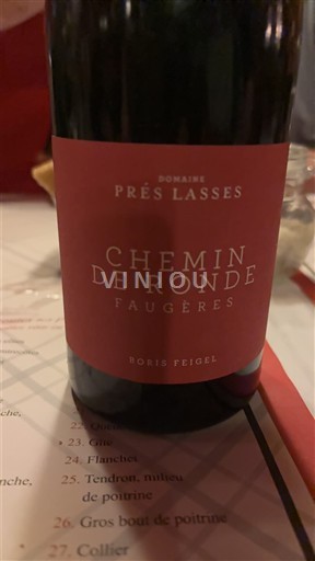 Languedoc Faugères Domaine Prés Lasses Chemin de Ronde 2020