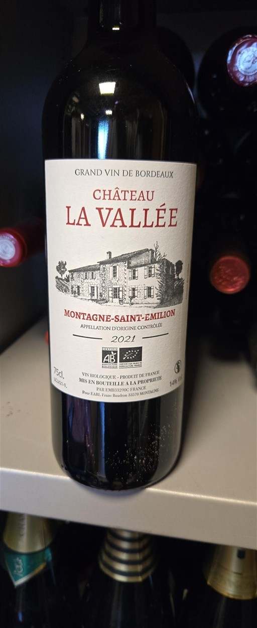 Bordeaux Montagne-Saint-Émilion Château La Vallée 2021