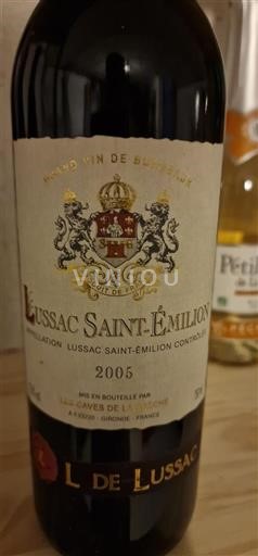 Bordeaux Lussac-saint-émilion Les Caves de la Brêche L de Lussac 2005