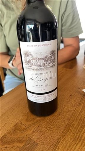 Bordéus Médoc Greysac La Demoiselle de Greysac 2013