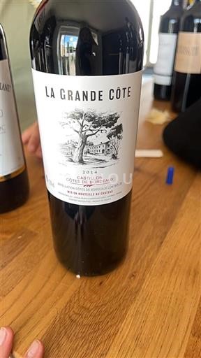 Bordeaux Castillon Côtes de Bordeaux La Grande Côte 2014