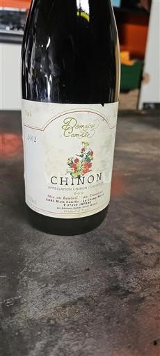 Vin Rouge sec Domaine Camille 2002 France Vallée de la Loire Chinon AOC