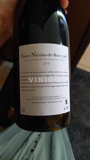 Dolina Loare Saint-Nicolas-De-Bourgueil Les Héritiers A.D 2019