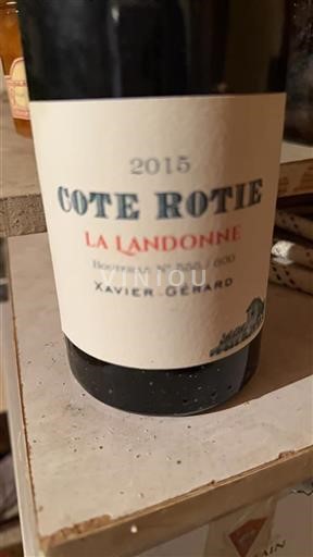 Vallée du Rhône Côte-rôtie Xavier Gérard La Landonne 2015