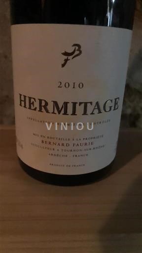 Thung lũng Rhône Hermitage Bernard Faurie 2010