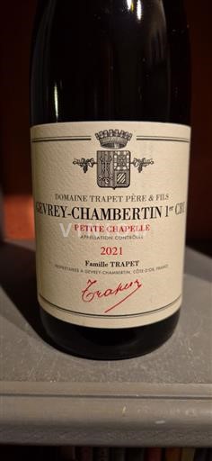Burgund Gevrey-Chambertin Premier Cru Domaine Trapet Père & Fils Petite Chapelle 2021