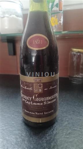 Burgund Gevrey-Chambertin Premier Cru Domaine René Leclerc Lavaux St-Jacques 1981
