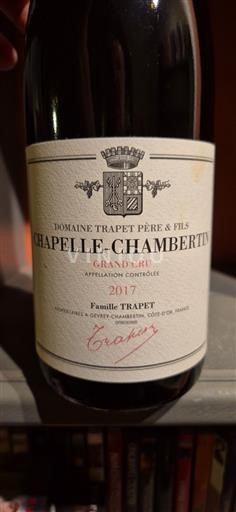 Bourgogne Chapelle-Chambertin Grand Cru Domaine Trapet Père & Fils 2017