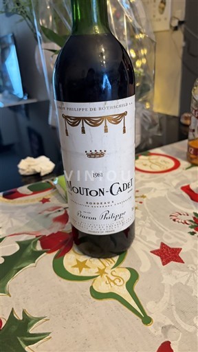 Bordeaux Baron Philippe de Rothschild Mouton-Cadet 1981