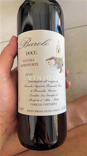 Piedmont Barolo Azienda Agricola Benevelli Piero Ravera di Monforte 2014